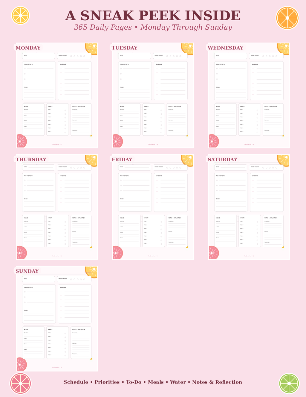 The Gentle Year — 365-Day Printable Planner